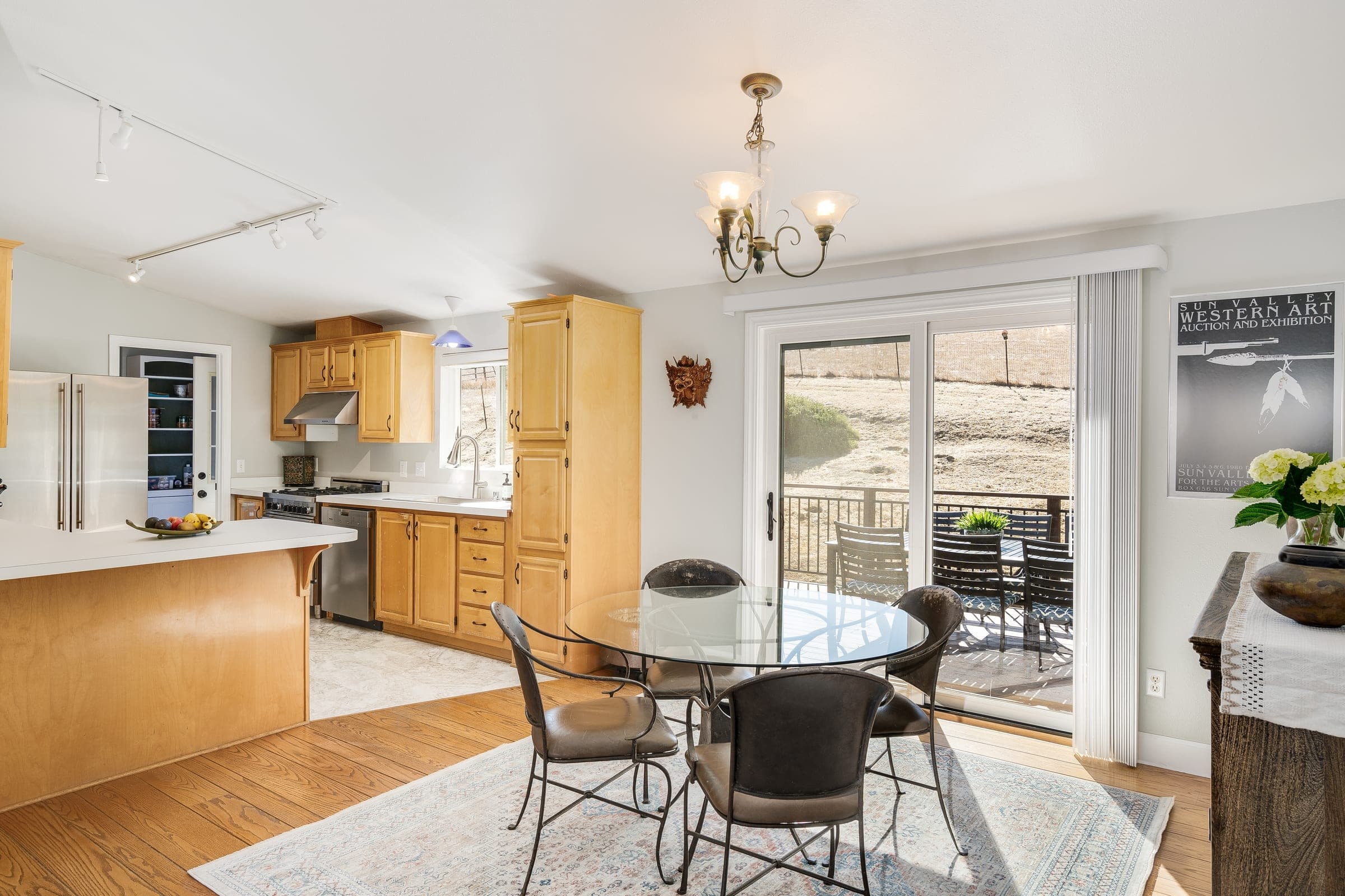 The kitchen and dining area as it is today.